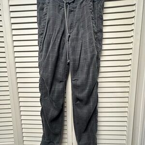 Anthropologie Charcoal animal, print joggers